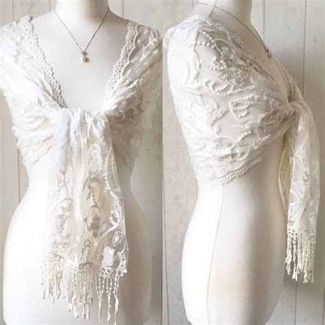 Bridal Creamy White Lace Shawl Creamy White Bridal Shawl Etsy