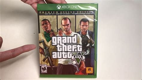 Grand Theft Auto V Premium Online Edition Xbox One Unboxing Youtube