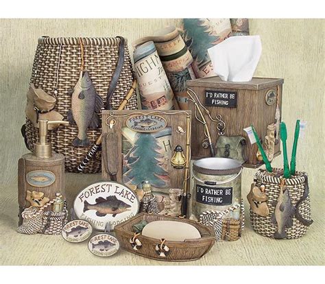 Find decorative shower curtains, bath mats, laundry bags and more at urban outfitters. fisherman's bathroom decor | Fishing Lodge bathroom ...