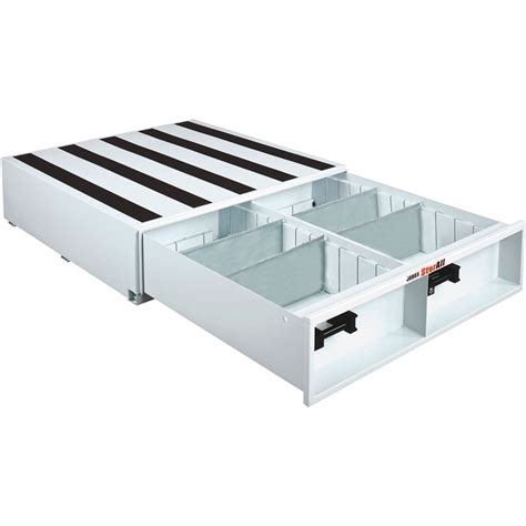 Jobox Storall Horizontal 1 Drawer Vantruck Tool Box — Steel White 2