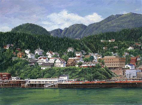 Ketchikan Alaska Painting By Don Langeneckert Fine Art America