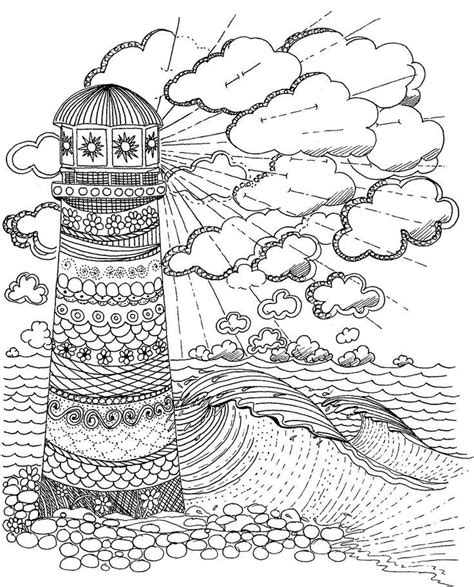 Lighthouse Coloring Page Coloring Pages Coloring Pages For Grown Ups