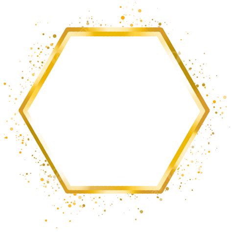 Golden Particle Hd Transparent Gorgeus Golden Particle Hexagonal