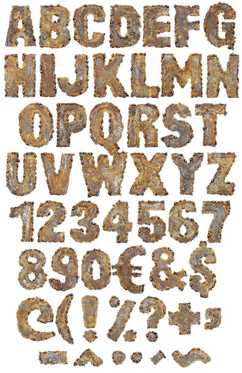 Rusty Metal Font Opentype Typeface