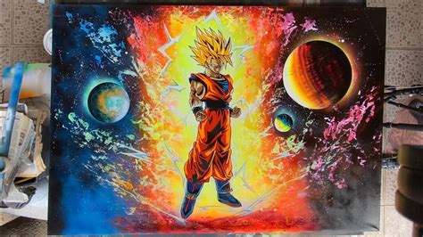 Goku Super Dragon Ball Spray Painting Youtube