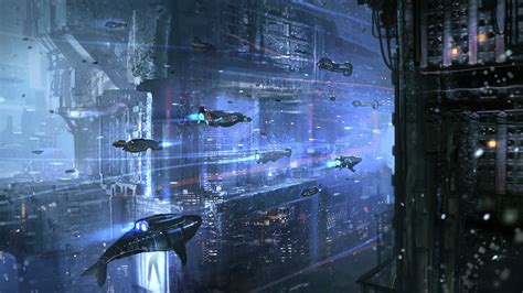 Sci Fi Science Fiction Original Art Artistic Artwork Cyberpunk D