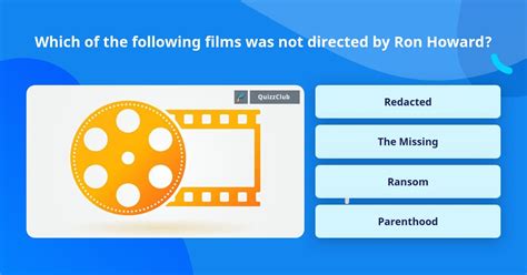 Which Of The Following Films Was Not Trivia Answers Quizzclub