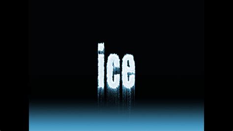 How To Make Ice Text Effect In Photoshop Youtube
