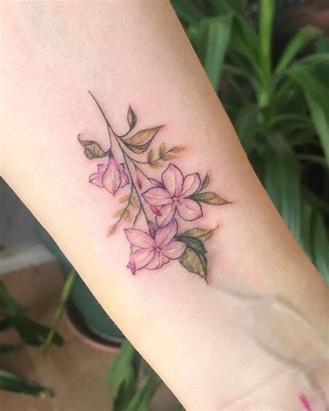 Jasmine Flower Tattoo Finger Tattoo Jasmine Flower Tattoos Jasmine