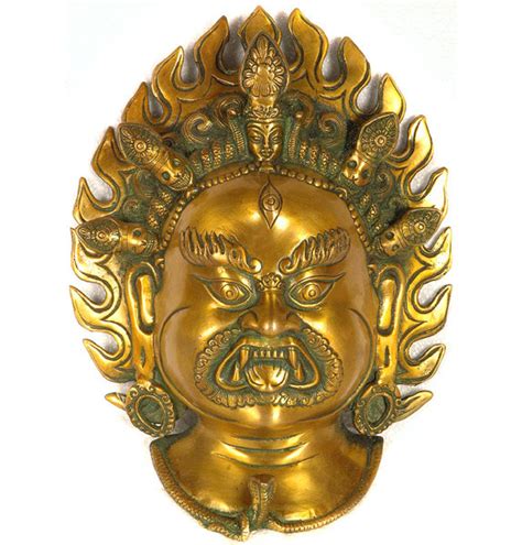 Exotic India Tibetan Buddhist Mahakala Wall Hanging Mask Wayfair