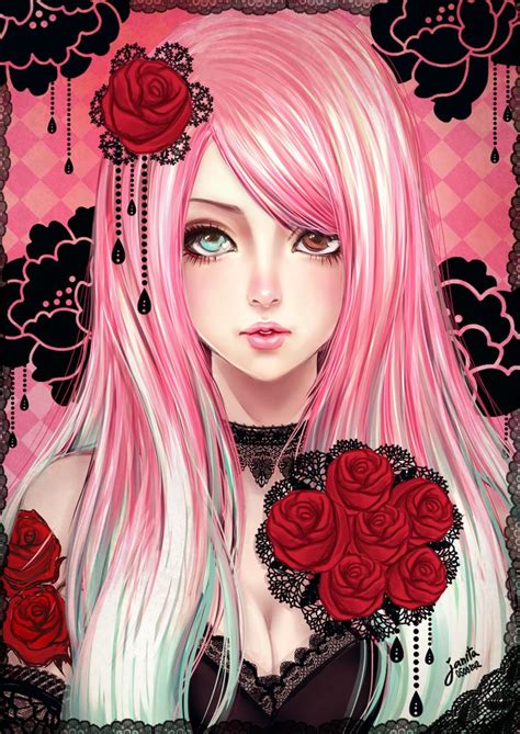 A tutorial on how to draw anime and manga hair for female characters with step by step instructions on drawing twelve different hairstyles. Little Princess by Janjanita.deviantart.com Black Lace ...
