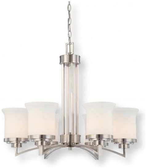 Search light bulb types in our learning center for more information about how the incandescent light bulb types. Satco NUVO 60-4105 Six-Light Chandelier in Brushed Nickel ...