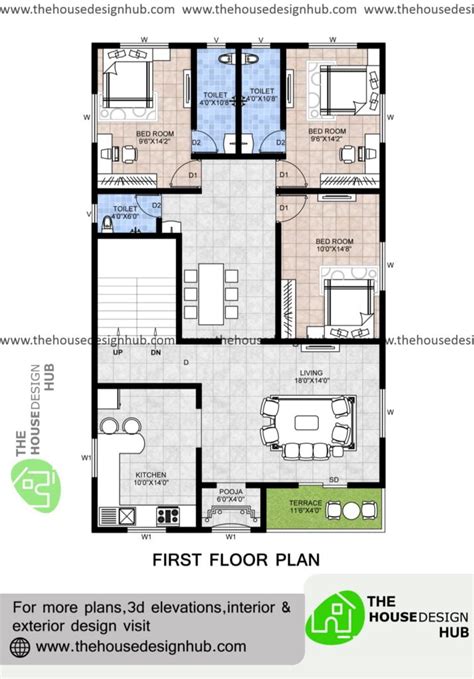 4 Bhk Home Design With Images Duplex Floor Plans Floo