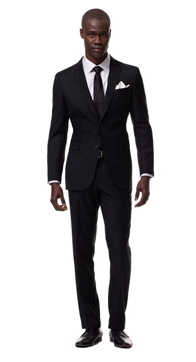 Solid Black Suit Front A Great Look For The Guys Blacklapel