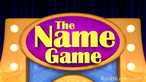 Guess My Name Game Youtube