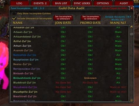Guild Roster Manager Group Guild And Friends World Of Warcraft Addons
