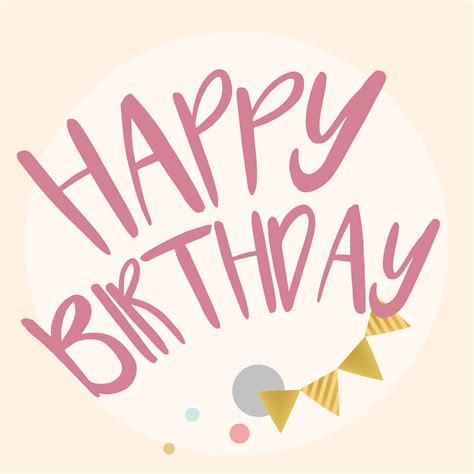 Happy Birthday Typography Design Vector Download Free Vectors