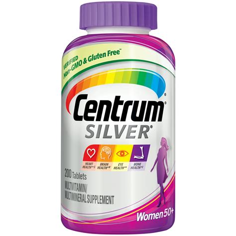 Centrum Silver Multivitamins For Women Over 50 Multivitamin Multimineral Supplement With