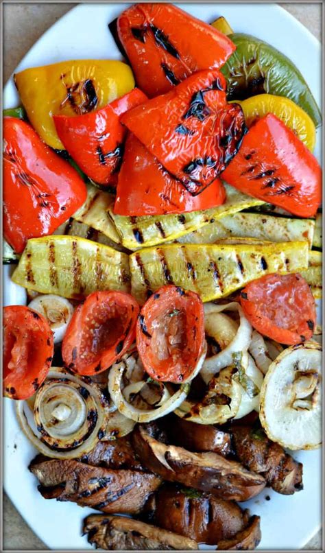 Balsamic Grilled Vegetables Happily Unprocessed