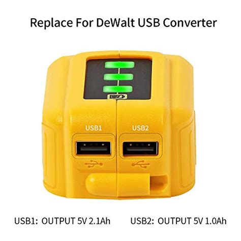 Tenhutt 12v20v Max Usb Power Source Replacement For Dewalt Dcb090