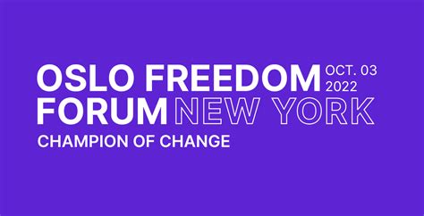 About Oslo Freedom Forum