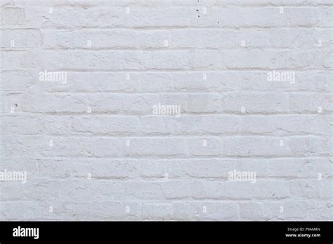 Whitewashed Brick Wall White Stock Photo Alamy