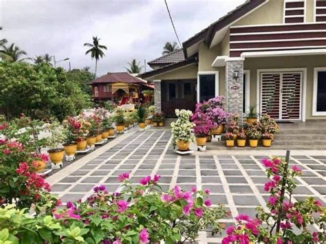rumah cantik dipagari bunga hingga  share netizen beri pujian