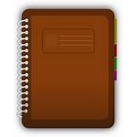Diary Clipart Vector Clip Brown Icon Pages