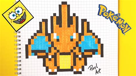 • 412 просмотров 6 лет назад. Drawn pixel art pokemon charizard - Pencil and in color drawn pixel art pokemon charizard