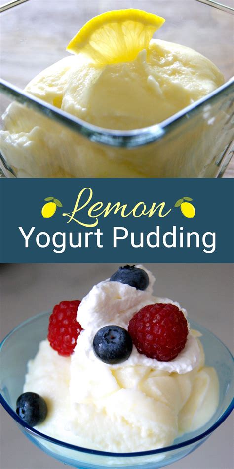 I used strawberry yogurt and some dried strawberries in place of the raisins. Yogurt Lemon Pudding | Recipe | Lemon pudding, Greek ...