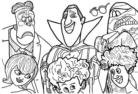 Hotel Transylvania Coloring Pages WONDER DAY Coloring Pages For