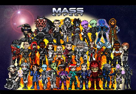 Mass Effect Chibi Group By Amayamariesuta On Deviantart
