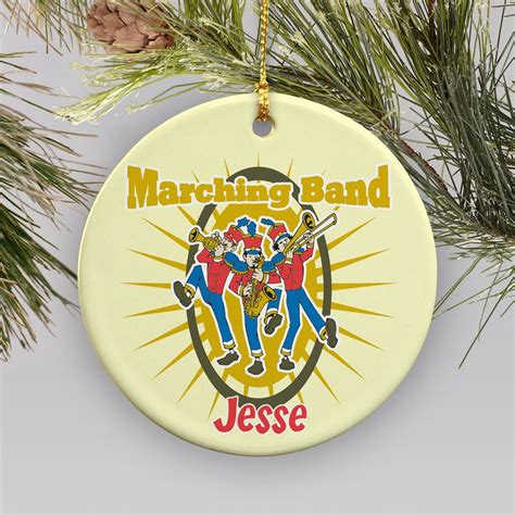 personalized marching band christmas ornament tsforyounow