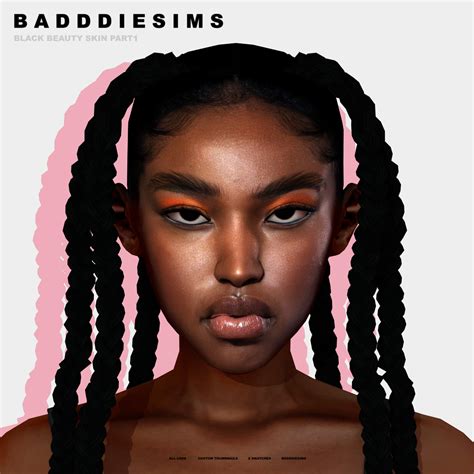 Sims 4 Badddiesims Black Beauty Skin The Sims Game