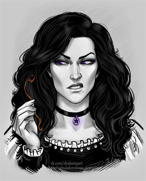 Yennefer By NastyaSkaya On DeviantArt The Witcher Geralt Witcher Art