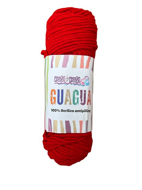 Lanas Kusi Kusi GuaGua Rojo Cereza # 1147 – Entrelanas Sala de Tejido