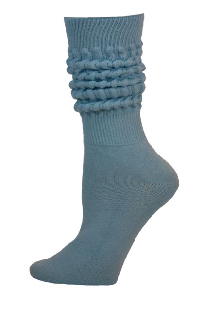 Credos Womens Extra Heavy Slouch Socks 1 Pair Sky Blue Ebay