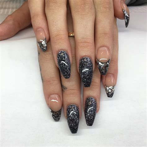 29 Glitter Acrylic Nail Art Designs Ideas Design Trends Premium