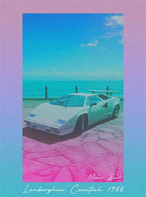 Lamborghini Countach Miami Vice Collection Opensea
