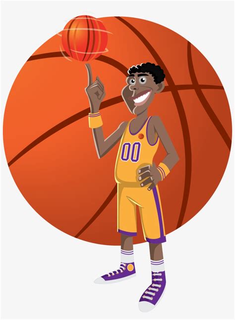 Basketball Cartoon Funny Basketball Free Transparent Png Download