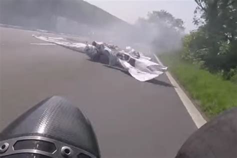 Isle of man tt is the most iconic motorsport event on this planet. Biker has incredible near-miss after Isle of Man TT crash ...