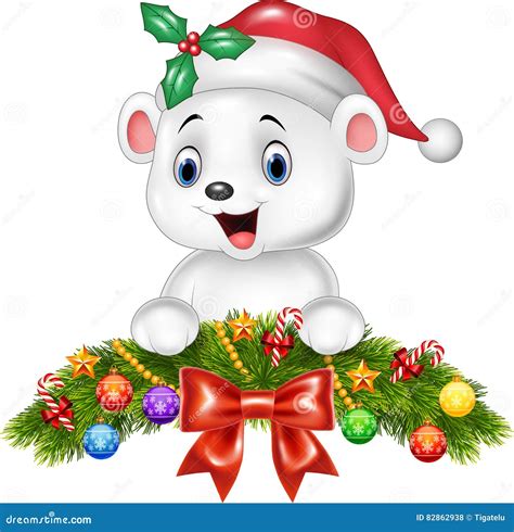 Happy Polar Bear Cartoon Royalty Free Stock Image