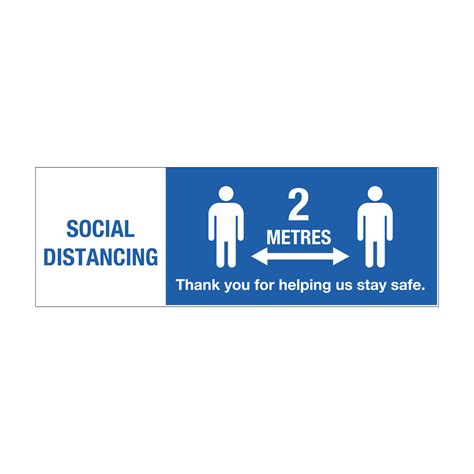 Adhesive Sticker Social Distance First Display Signs And Graphics