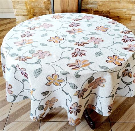 Tablecloth Round Oval Rectangle Square Tablecloth Table Cloth Etsy
