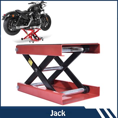 1100lb 9 Wide Deck Motorcycle Center Scissor Lift Jack Hoist Stand