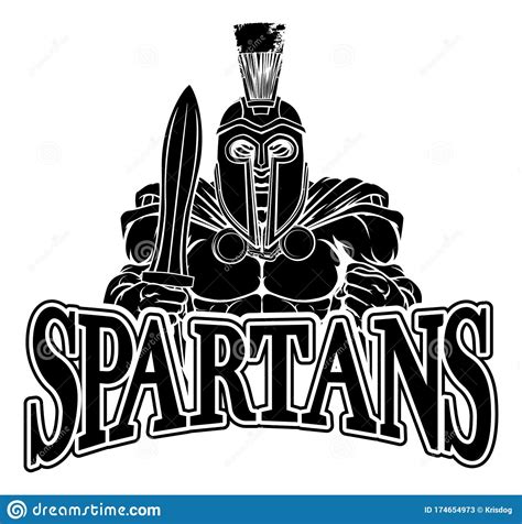 Spartan Trojan Sports Mascot Stock Vector Illustration Of Armour