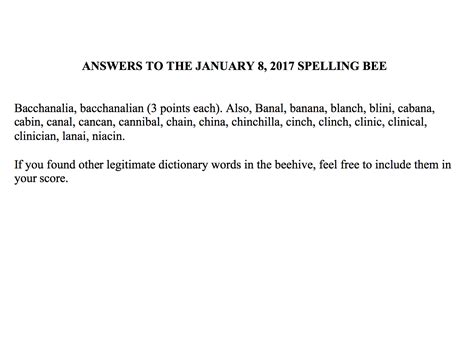 The national spelling bee started in 1925 and has run almost every year since then. A Little Variety - The New York Times