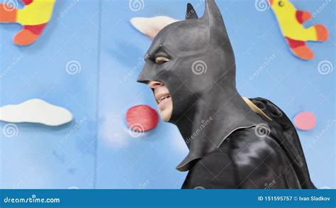 Batman Is On The Playground And Dancing Stock Video Video Of