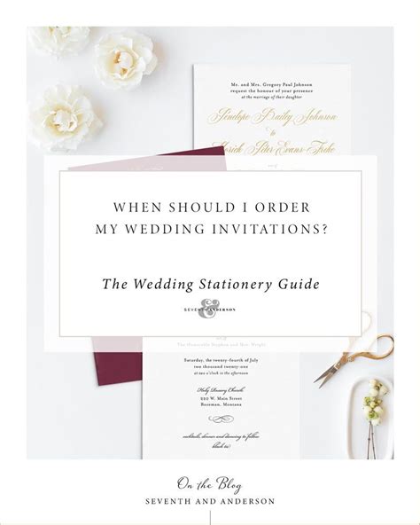 When Should I Order My Wedding Invitations The Wedding Stationery