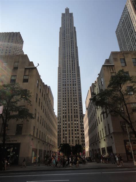 New York Rockefeller Center Ge Building Avenue Of The